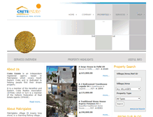 Tablet Screenshot of creteestate.com